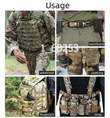 50 Meters 2.5cm Width Camouflage Webbing Non-elastic Edging Strap DIY Parts