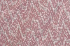 N.T.T. Inc. Fabric 100% Cotton YARDAGE MAUVE PINK WITH CREAM Waves