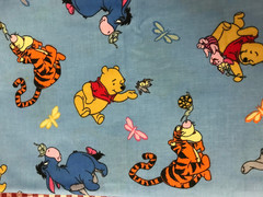 Winnie The Pooh Vintage Fabric #8833 Springs Industries Per Yd 45″ 4yd Available