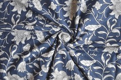 NO TARRIF CHARGES 100% ✅ 15 Yard Hand Print 100% Cotton Floral Fabric ZK-23*
