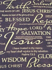Religious Faith Fabric 2 Yds + 20″ Brother Sister Design Studio Jesus Scripture