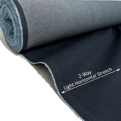 1 Yard 9 oz Gray Black Denim Fabric Sewing MediumWeight Jean 60×36 Inch