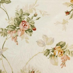 Richloom Vintage Floral BLOSSOM Cotton Jacquard Drapery Upholstery Pillow Fabric