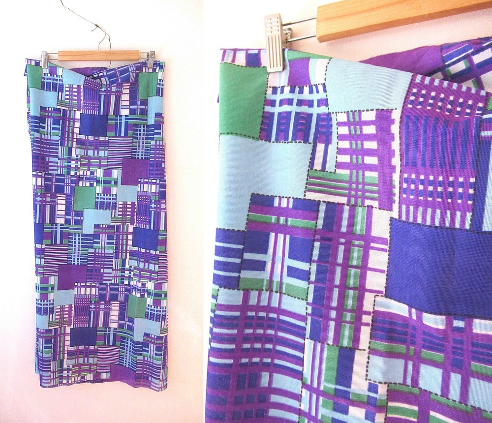 Vintage 70s Nylon fabric 110cm x 1.9 meters