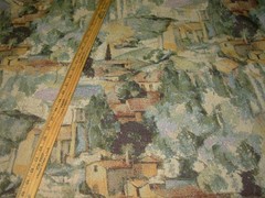 7 5/8 YDS REGAL FRENCH COUNTRY VILLAGE TAPESTRY UPHOLSTERY FABRIC FOR LESS