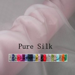 1Yard X 1.4meter Plain Silk Lining Material Natural Chiffon Silk Wedding Fabric
