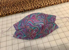 BonEful Fabric FQ Cotton Flannel Purple Green White Flower Paisley Butterfly Dot