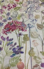 VOYAGE MAISON Hedgerow Linen Floral Fabric,Upholstery/Curtains/Blinds/Cushions