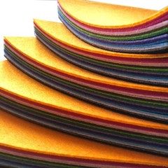 16PCS 8 x 12 inches (20 x 30cm) Assorted Color Felt Fabric Sheets Patchwork S…