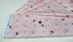 Michael Miller quilt-craft fabric BALLERINA CIRCLE SKIRT blush 2 yds (ddc-12590)
