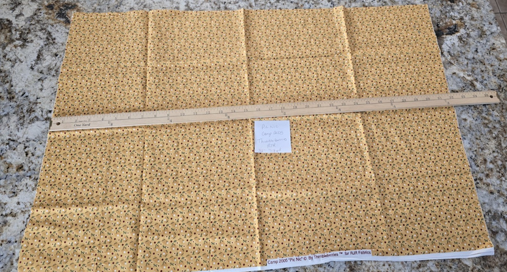 VTG7/8 Yard/32″ Pic Nic Camp Thimbleberries RJR Uncut Quilt Craft Sew