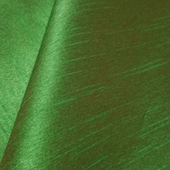 EMERALD GREEN BROWN TWO TONE FAUX SILK DUPIONI FABRIC FOREST 58″ BY THE YARD