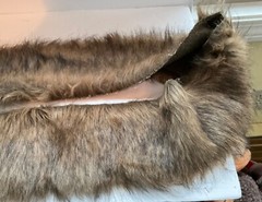 Lucci Yarns NewFauxFur 62 X 5Designer Fabric StripUnit of 1 BrownAccessory Craft