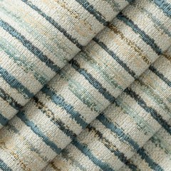 Claudia Aegean Aqua Stripe Woven Pattern Upholstery Fabric by the Yard
