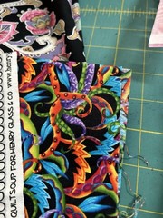 Lot of Black Quilt Fabric Remnant Scraps Almost 9 Oz Cotton Dark F65