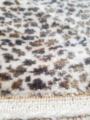 Heavy Duty Leopard Print Upholstery Fabric 57″x35″ Textured Pile Remnant