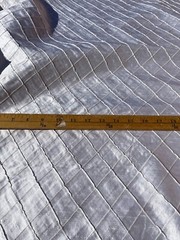 SILK SHANTUNG QUILT BRIDAL WHITE, 54-55″ WIDE, BY THE YARD.
