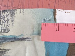 NEW VTG Dress Fabric 8+ Yards One Running Piece Old World Abstract FLAWED 60Wide