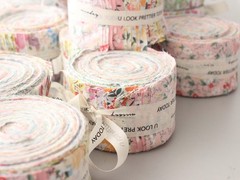 2.5 Inch Jelly Roll Fabric Strips Assorted Bundle,100% Cotton Precut Floral F…