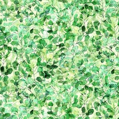 Northcott – Veranda – Packed Leaves – Light Green, Fabric BTY