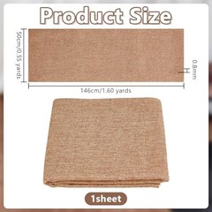 OLYCRAFT 19.7×57.5 Inch Beige Speaker Grill Cloth Linen Speaker Fabric | Dustpro
