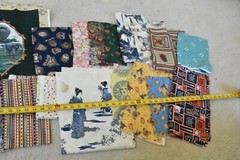 Lot, Novelty Prints Cotton Pieces & Scraps, 3 Pounds & 3 Oz, S136