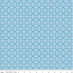 By The YARD ~ Patchwork Piazza On Blue Cotton $3.99 Ships ANY Amount Of Fabric