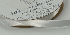 Offray White Satin Ribbon 3/8″ x 18 ft (9mm x 5.4m) 100% Polyester Spool