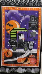 Halloween Fabric Panel 100% Cotton Count Dracula 23 1/2″ X 42″