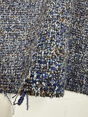 Knoll Tempest in Aurora, 7y21in, Multicolor TEXTURED Fabric, Italy Origin