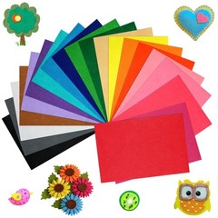 20Pcs 8×12 Inch Assorted Color Felt Fabric Sheets Patchwork Sewing DIY Craft