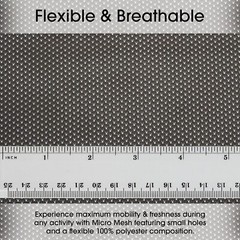 Dark Charcoal Gray Micro Mesh Athletic Jersey Fabric – 58″ Wide – Small Holes