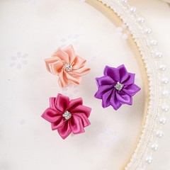 Ximimark 100 pcs Mixed Colors Fabric Flowers, DIY Headwear Costume Accessory
