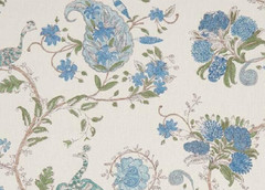 NINA CAMPBELL OSBORNE & LITTLE CURTAIN FABRIC DESIGN Parvani 6.4 MTR COLOURWAY 5