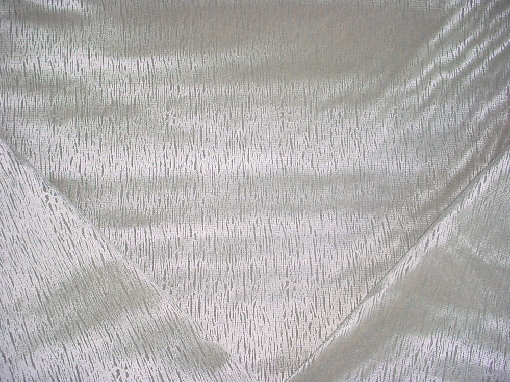 1-3/4Y Robert Allen Beacon Hill 219012 Graphic Grid Silver Upholstery Fabric