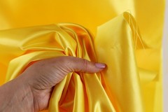 Orange Bridal Satin Fabric by the Yard, Silky Satin for Dresses and Event Decor