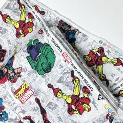 1 Yard Marvel Action Comic Avengers Quilt Cotton Fabric Thor Iron Man Spider-Man