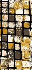 New Upholstery Fabric 4.5 Yards x 54”W. Black, Gray & Gold