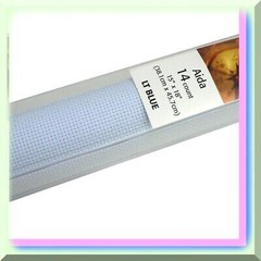 Blue Cross Stitch Fabric 15×18 Inches