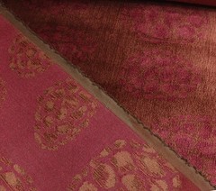 DONGHIA TORTOISE SHELL CANYON PINK GOLD VELVET FURNITURE FABRIC 1.75 YARDS 52″W