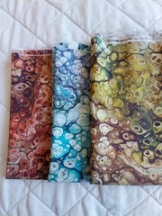 3 Cuts Cotton QT Fabric – 2 @ 18″ x 42″ – 1 @ 18″ x 19 1/2″ – Pattern Match