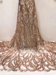 Shiny Sequin Fabric Geometric Pattern Artificial Lace Fabric Dress Wide 125cm