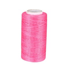uxcell Crafts 150D 1mm Leather Sewing Stitching Flat Waxed 50m, Fuchsia