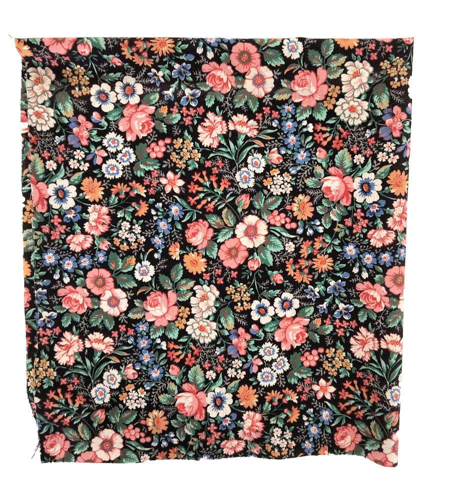 New Jo-Ann Fabrics Fat Quarter Multicolor Floral 100% Cotton Crafts Quilt Sewing
