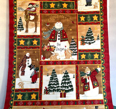 Celebrate The Season by Deb Strain for MODA Fabrics Snowman Cheater Panel
