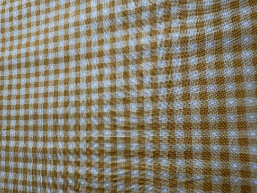 Huff-N-Puff quilt fabric by Andover 2724-Y Golden yellow checks