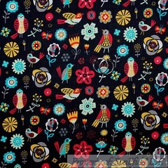 BonEful Fabric FQ Cotton Quilt Green Apple Tree Red Camping Tent White Flower US
