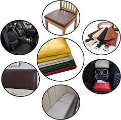 Faux Leather Fabric 1 Yard 54″ X 36″ Soft Solid Color Crafts Material 0.9Mm Thic