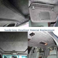 2PCS 60”X60” Headliner Fabric Foam Backed Suede Car Roof Liner Upholstery
