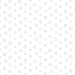 Blank Quilting 9502-01 Vanilla Icing III Gear Dot White & Gray Fabric By Yd